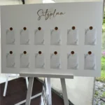 Sitzplan Acrylplatte weiß, 100×70